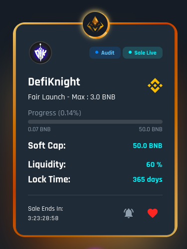 DK_DefiKnight's tweet photo. We are now live! 

Buy!

Max of 3 BNB only! https://t.co/eUgG6PtndT