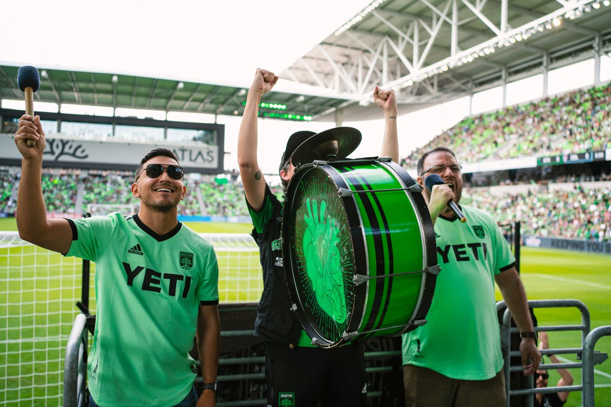 AustinFC's tweet photo. Give it up for the leaders of yesterday's Heartbeat, @sonny_g33 and @rvaldivieso! 💚🖤 https://t.co/4VHWJCOCC2