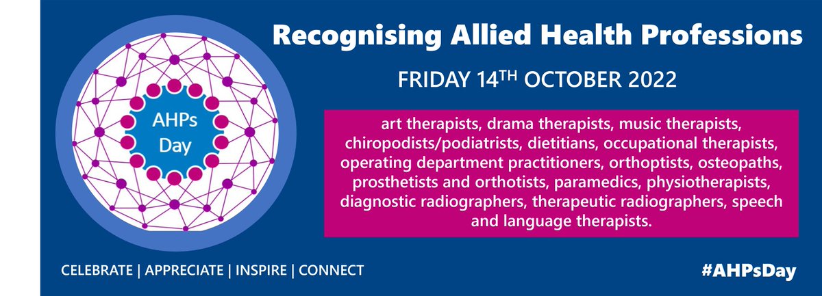NHS Herts and West Essex ICB (@hweicb) on Twitter photo On Friday 14 October, we celebrate #AHPsDay. Allied health professionals are the third largest clinical workforce & support delivery of the NHS Long Term Plan. AHPs’ Day aims to improve awareness & showcase the achievements of AHPs. To learn more, visit: england.nhs.uk/ahp/ahps-day/ On Friday 14 October, we celebrate #AHPsDay. Allied health professionals are the third largest clinical workforce & support delivery of the NHS Long Term Plan. AHPs’ Day aims to improve awareness & showcase the achievements of AHPs. To learn more, visit: england.nhs.uk/ahp/ahps-day/