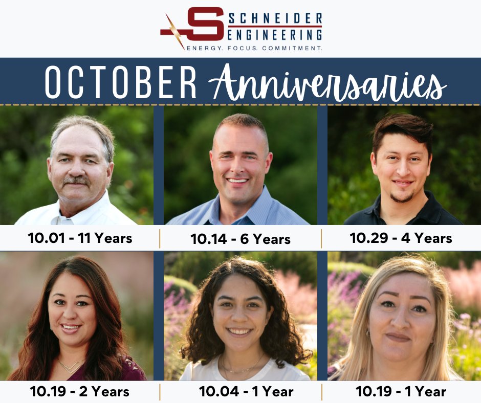 SEnergyPowered's tweet photo. 🎉 Congratulations to our October #WorkAnniversaries. It’s an absolute pleasure working with such dedicated employees who are an essential part of our company’s future. #SEfam #timeflieswhenyourehavingfun 👏🏼👏🏼👏🏼 https://t.co/XcdzN4uznV