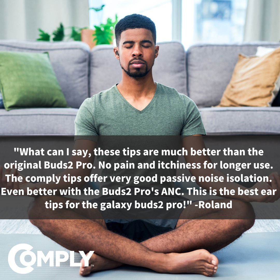 complyfoamau's tweet photo. Amazing review about Galaxy Buds2 Pro Tips! Our tips provide better comfort &amp; noise isolation! https://t.co/Xft0TEbOB2 #ComplyFoam #earphones #gadgets #tech #technology #futuristic #fit #smarthome #innovation #comfort #earbud #earbuds #TestimonialTuesday #Samsung #GalaxyBuds2Pro https://t.co/gei3rcHKuK