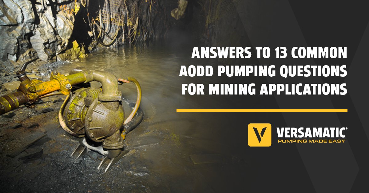 For mining, AODD pumps are portable, offer variable flow rates, are safe, and more: hubs.ly/Q01mpGD90