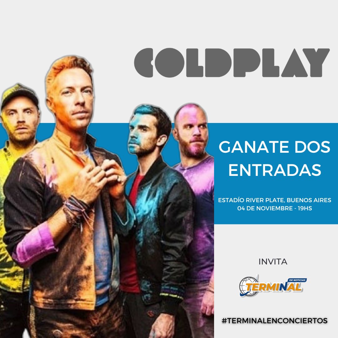 mfernandezradio's tweet photo. Si querés ir a ver a #Coldplay no dejes pasar este tremendo concurso, hace click acá ⤵️ https://t.co/K2oHiFN1ie https://t.co/G5riXlTenb