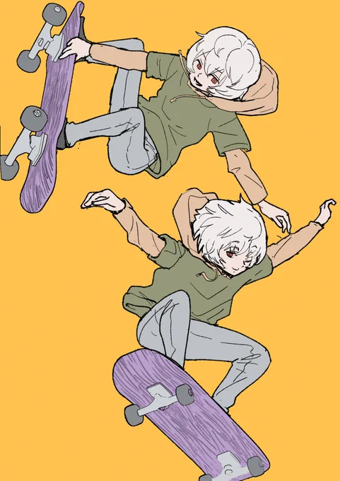 スケボー似合うね～ 