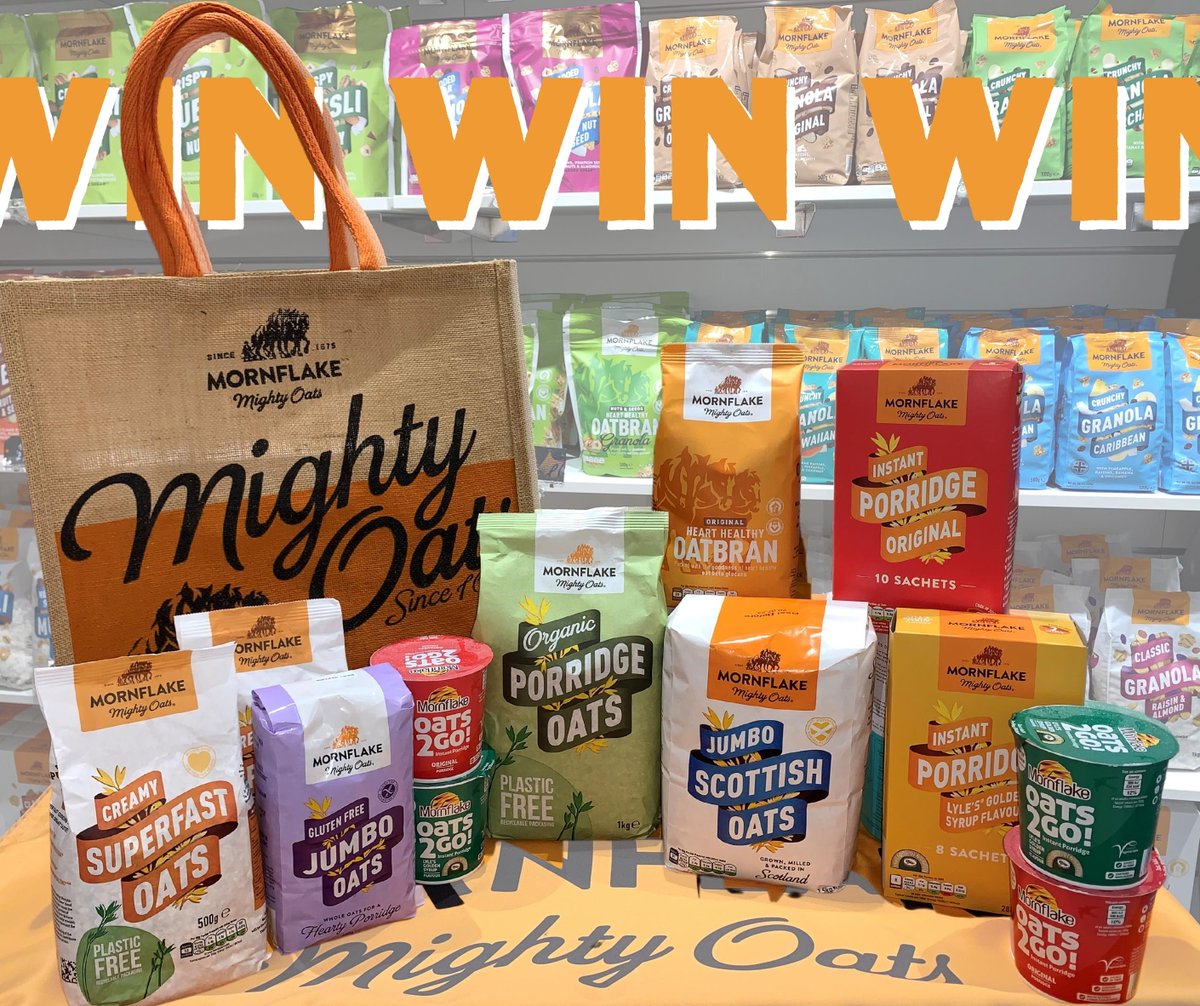 Happy #WorldPorridgeDay!

To celebrate, we’re giving away a collection of our renowned #porridge #oats!🎉

To win, all you need to do is… 

👉Follow our profile
👉Like this Tweet
👉Retweet this Tweet

The winner will be chosen at random on Monday 17th October.

Good luck! 🍀