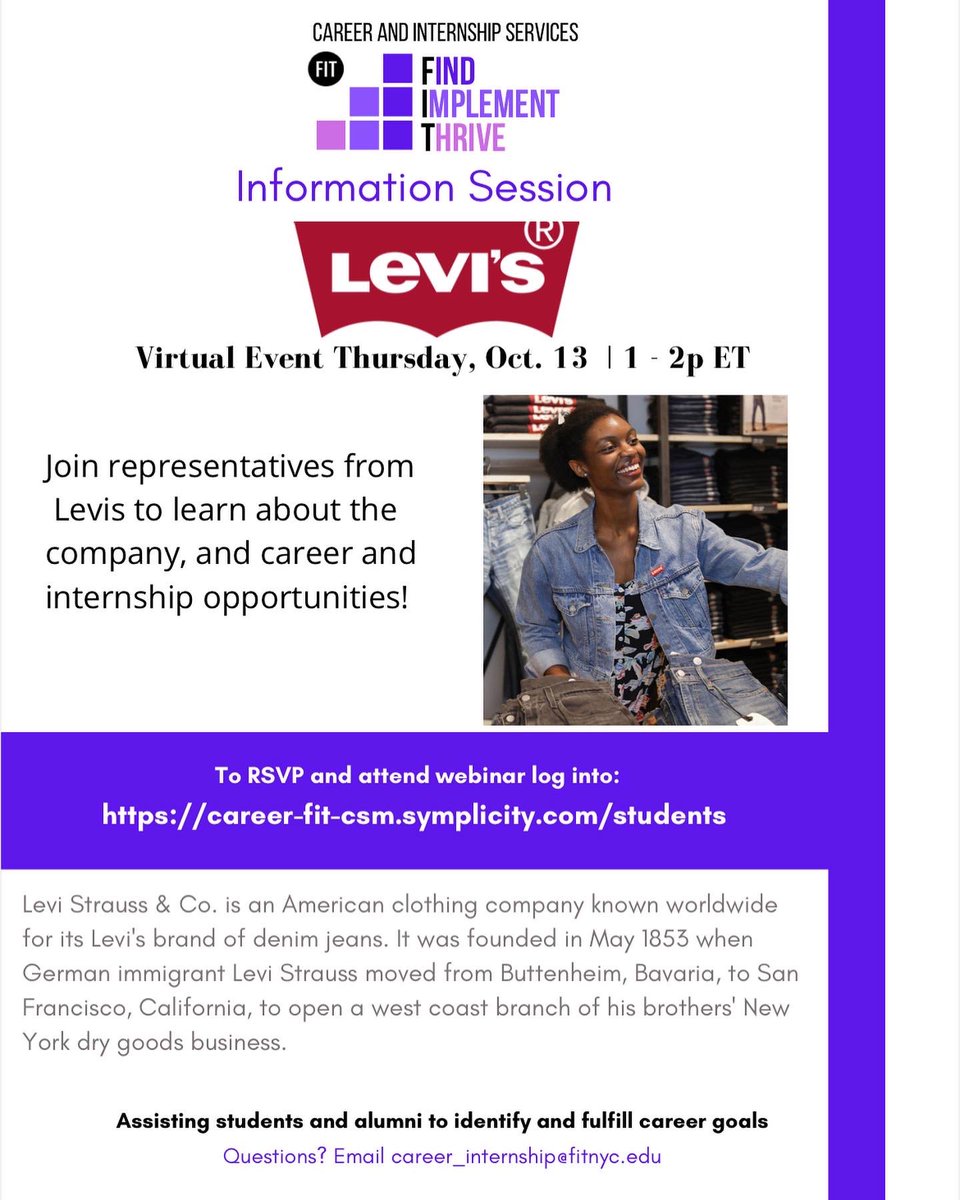 For more information go to the CSJB:  career-fit-csm.symplicity.com
 <a href="/FIT_artdesign/">School of Art & Design</a>, <a href="/FITBSU/">💜FIT Black Student Union💜</a>, <a href="/FITAlumni/">FIT Alumni</a> <a href="/FITStudentGov/">FIT Student Gov</a>, <a href="/StudentLife_FIT/">StudentLife_FIT</a>, <a href="/FITtigers/">FIT Athletics</a>