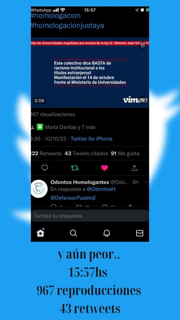OdontosH's tweet photo. Y para empeorar la situación alguien hackeo nuestra cuenta para eliminar nuestros retwees.
Ladran Sancho señal que cabalgamos!!!
Que miedo nos deber tener..
@UniversidadGob @subirats9 @cuatroaldia @La1_tve @sextaNoticias @andrearopero @FerGonzo @okdiario @europapress https://t.co/fkL2cTRBFf