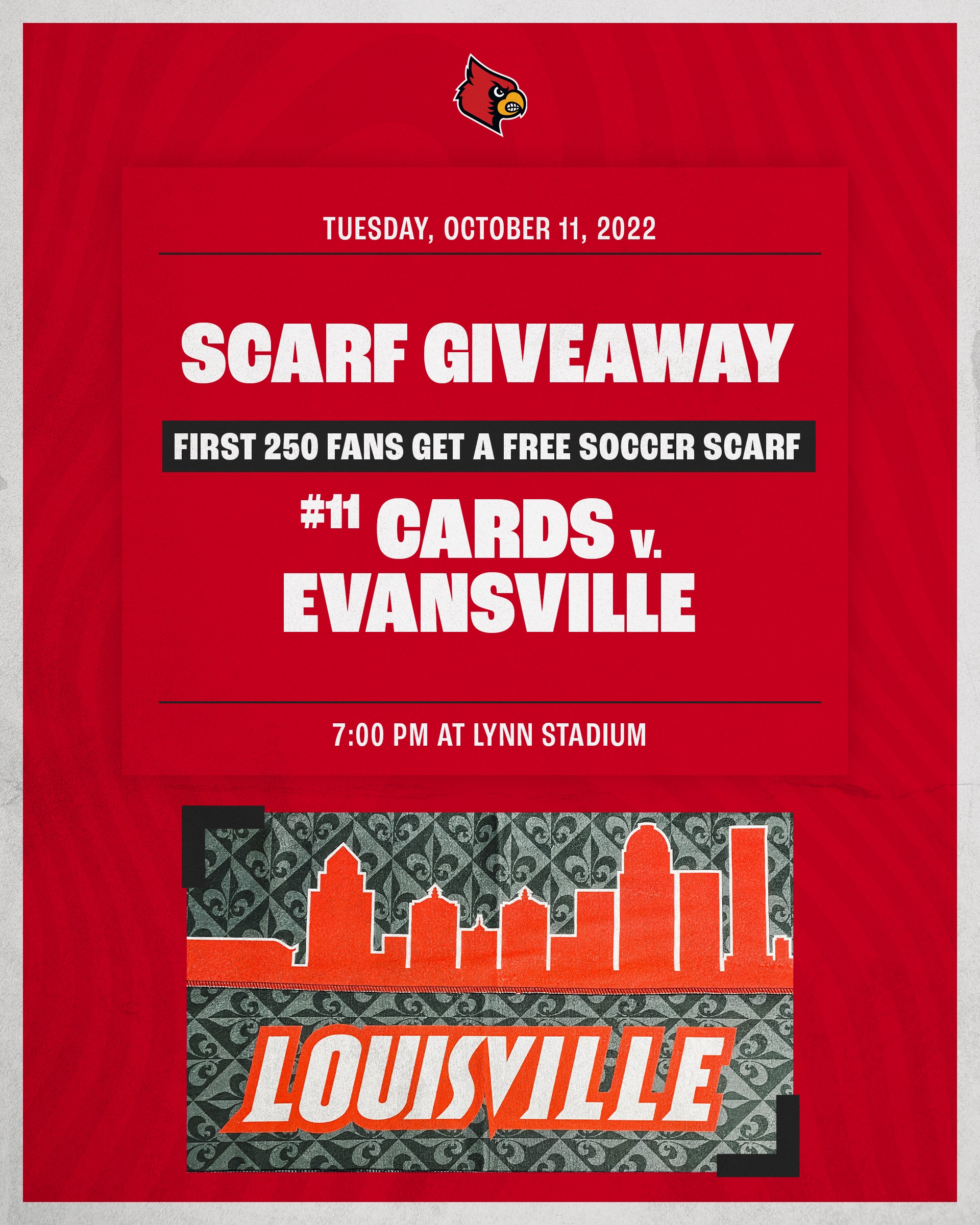 louisville cardinals scarf