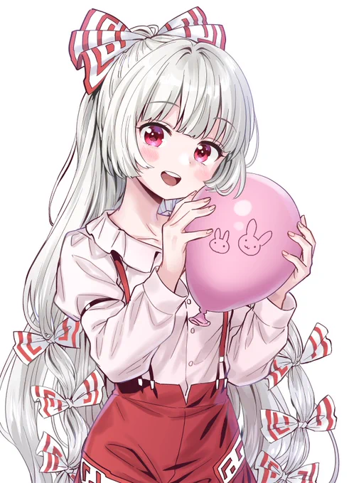 風船と妹紅さん 