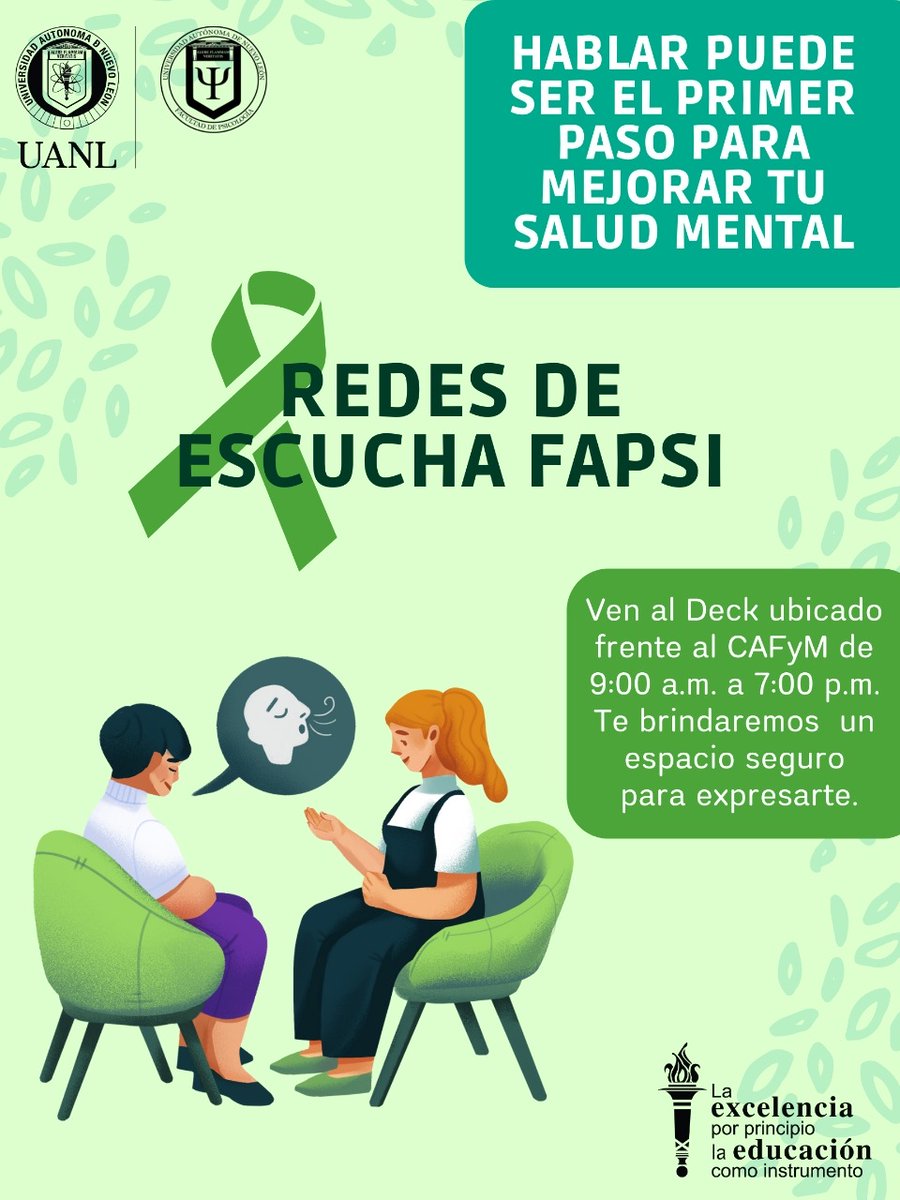 Psicologia_UANL's tweet photo. En el Marco del día mundial de la salud mental: conoce nuestras redes de escucha https://t.co/RbQoAFHbym