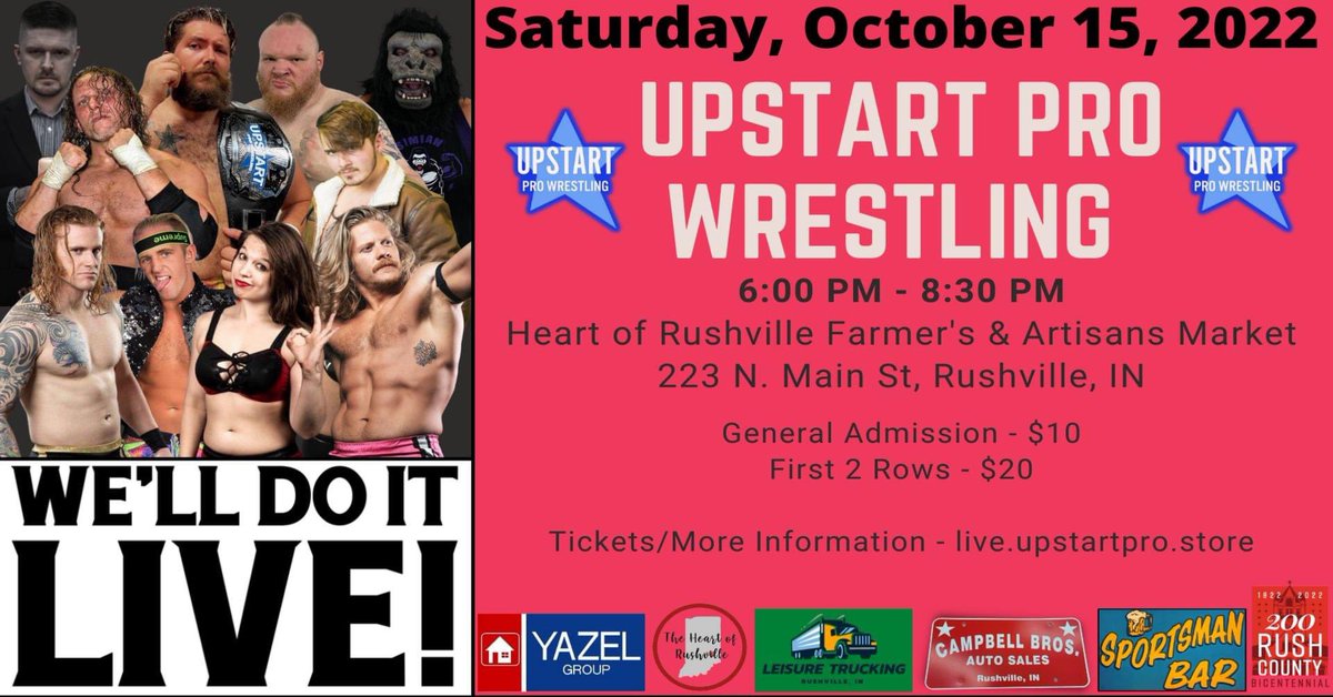 MEGA MONDO JUST DID A MEGAAAA INTERVIEW WITH JACK REYNOLDS FROM 94.3 WIFE IN CONNERSVILLE MEGAAAA PROMOTING <a href="/UpstartPro/">UpstartPro</a> WE’LL DO IT LIVE THIS SATURDAY, OCTOBER 15TH!!! INTERVIEW OUT TOMORROW!!! 🦍🍌

🎟️ eventbrite.com/e/upstart-pro-…