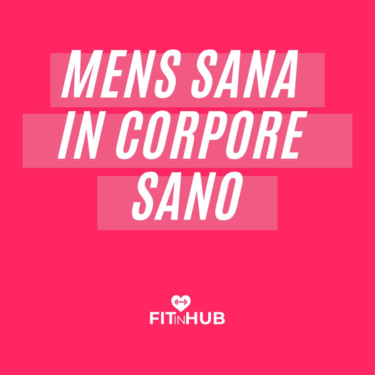 FitInHub's tweet photo. mens sana in corpore sano #giornatamondialedellasalutementale #fitinhub https://t.co/a77ojQv8E0