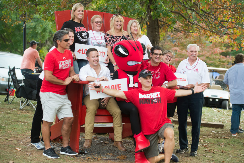LynchburgGives's tweet photo. It's almost Homecoming! Join us in celebrating your time at Lynchburg and give back to our students. We've got two special funds this year - The Argonaut (Yearbook) Digitization Project and The James L. Owens Award Fund. To make a gift to any fund, visit the link in our bio. https://t.co/abOGtPgh42