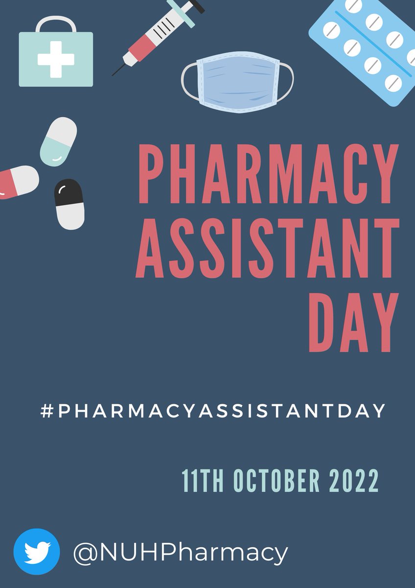 NUHPharmacy's tweet photo. Join us tomorrow as we celebrate our amazing Pharmacy Assistants on our second annual #PharmacyAssistantDay! https://t.co/EzrIE1t8EQ