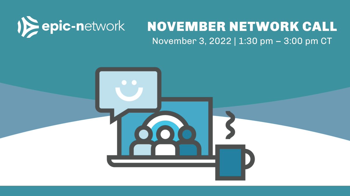 EPICNtweet's tweet photo. EPIC-NETWORK CALL: November 3, 2022, 1:30-3:00pm CT

We encourage anyone interested in supporting, starting, or improving an EPIC program in North America to attend. 

Learn more and RSVP: https://t.co/qNbxIE1SYW

#epicn #epicnetwork #networkcall #getconnected #zoom https://t.co/D79cO8AAui