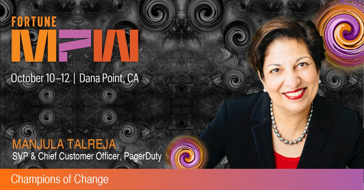 So excited to be joining <a href="/FortuneMPW/">Fortune MPW</a> this week. I’ll be joining a panel of amazing leaders to discuss how to Champion Change in today’s environment. Driving change is every leader’s job, and more urgent than ever. Can’t wait to hear from my fellow panelists and attendees!
