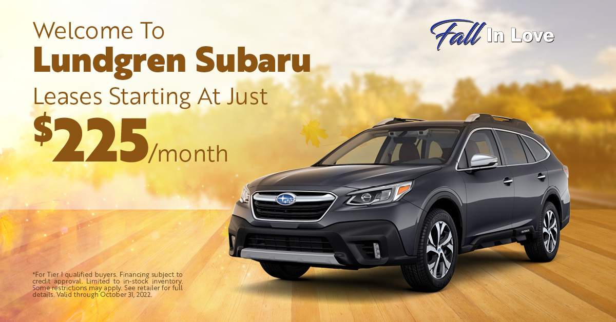 Fall in love with a new #Subaru this October! Shop new Subaru leases starting at just $225/Month! Learn more and shop online with us today: bit.ly/3vngiXU