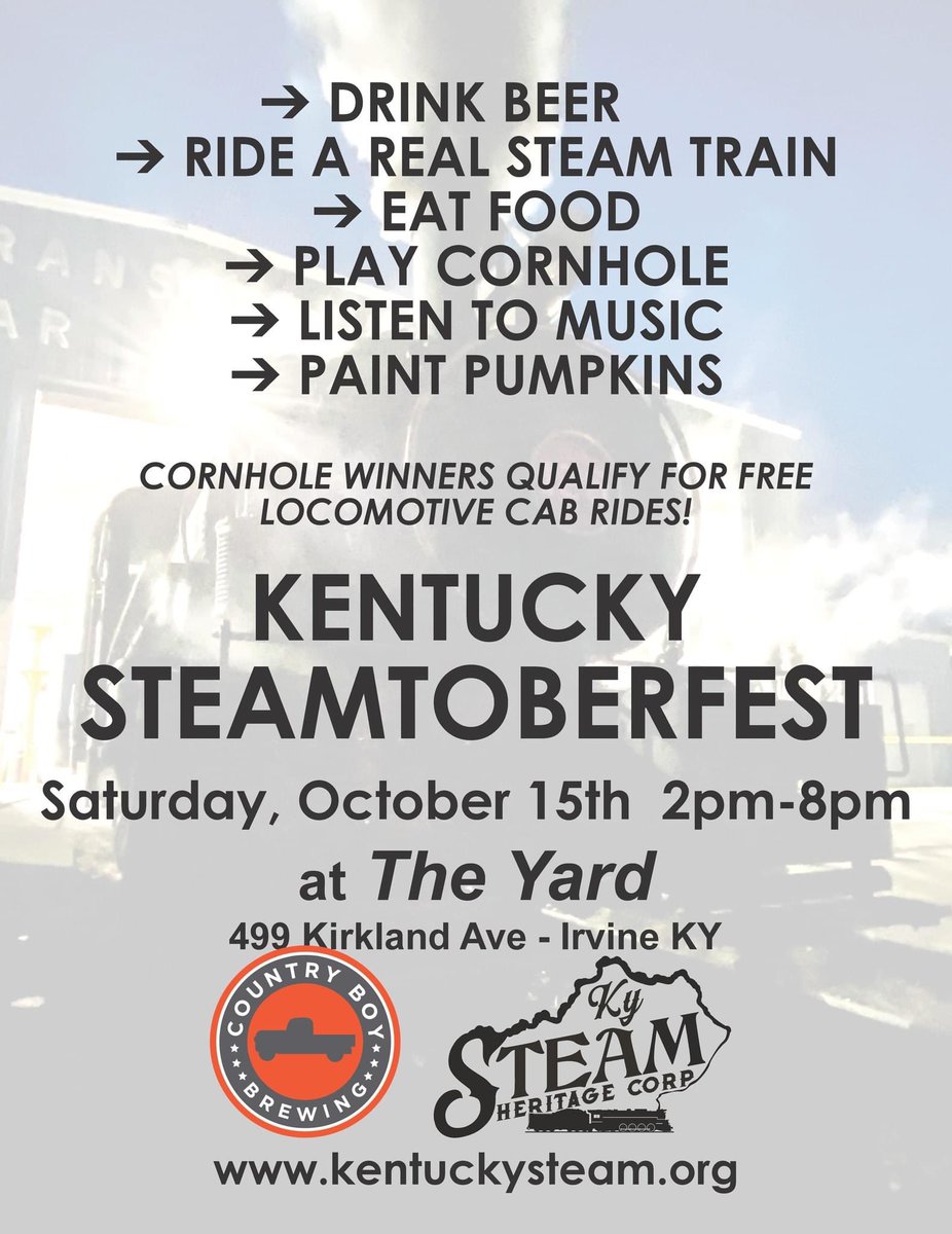 We are doing some fun stuff with <a href="/CBBGeorgetownKY/">Country Boy Brewing</a> this Saturday October 15th