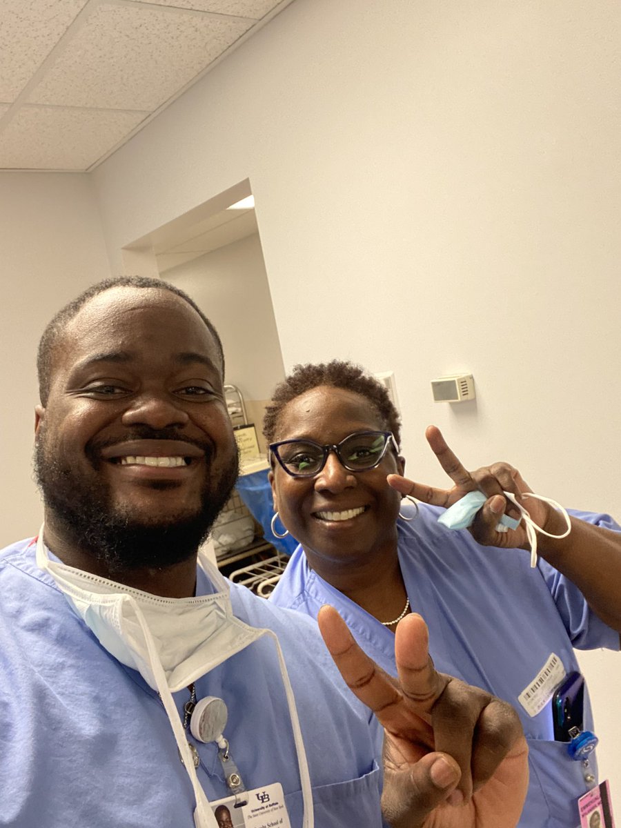 Scrubbed into two C Sections with my mentor today 👶🏾👶🏾. Definitely missed the OR but the ED is my place  baby ✅. Bringing those steady hands and bright smile to an ED near you! #EMBound #match2023 #blackinmedicine