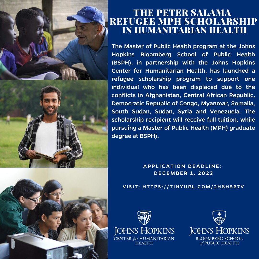 JHU Humanitarian Health tweet media