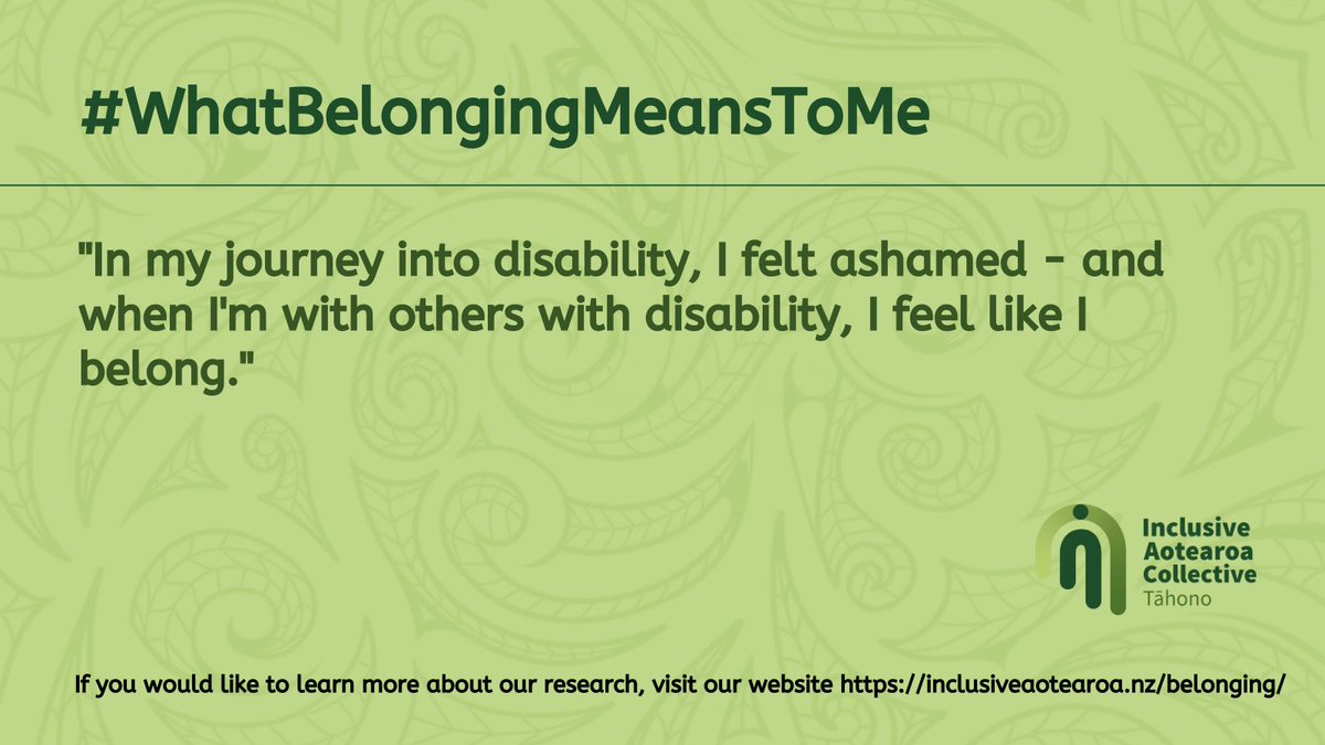 To learn more about our research, visit inclusiveaotearoa.nz/belonging/ 💚