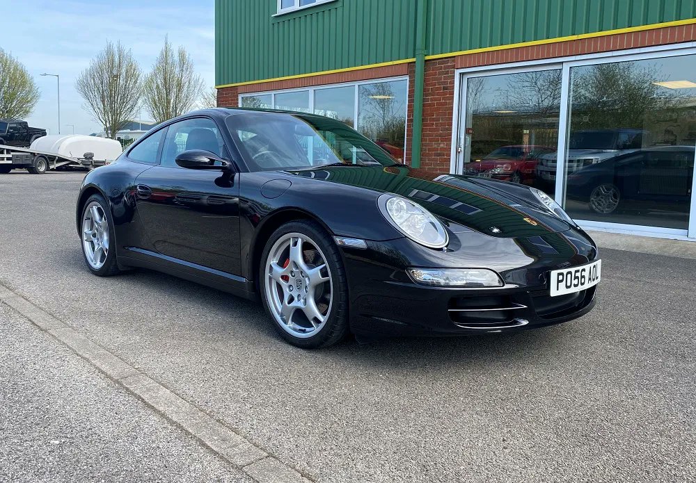 woldsideclassic's tweet photo. @woldsideclassic are pleased to offer this stunning 997 C4S Coupe with just 20,510 miles,  finished in Basalt Black with black leather interior and 6 speed manual gearbox.  For more details go to: https://t.co/RvJhaNXxUZ #Porsche997 #Porsche #C4S https://t.co/0UVxnCGrBv