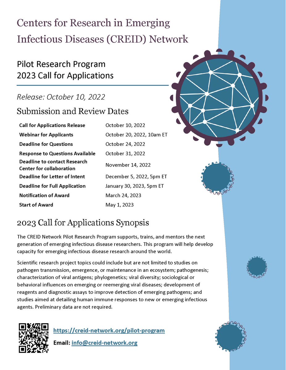 Round 3 is launched! The CREID Network Pilot Research Program 2023 Call for Applications is now available. Please visit the website for more information: creid-network.org/pilot-program