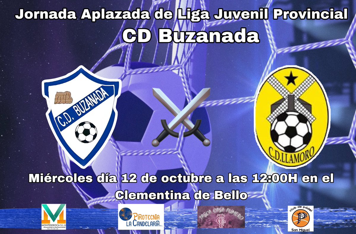 ¡JORNADA APLAZADA DE NUESTRO JUVENIL PROVINCIAL! 
VAMOS BORUSSIA ⚪️🔵‼️