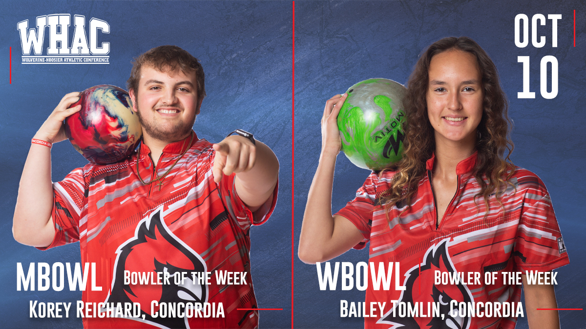 WHACAthletics's tweet photo. Season's First Bowlers of the Week to Concordia @CUAACardinals
 - https://t.co/HizAOqvhpC https://t.co/7tVwrLoP2y