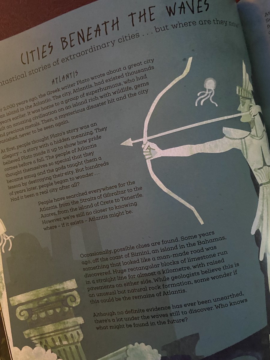 TomAdams2022's tweet photo. ...or if you’re searching for the truth about lost cities, things that go bump in the night or fairies at the bottom of the garden, this book is for you. 

The Big Book of Mysteries, beautifully illustrated by @yasimamura, is on sale now from bookshops or https://t.co/LbVdasIgbj https://t.co/dRYIc3aLJ4
