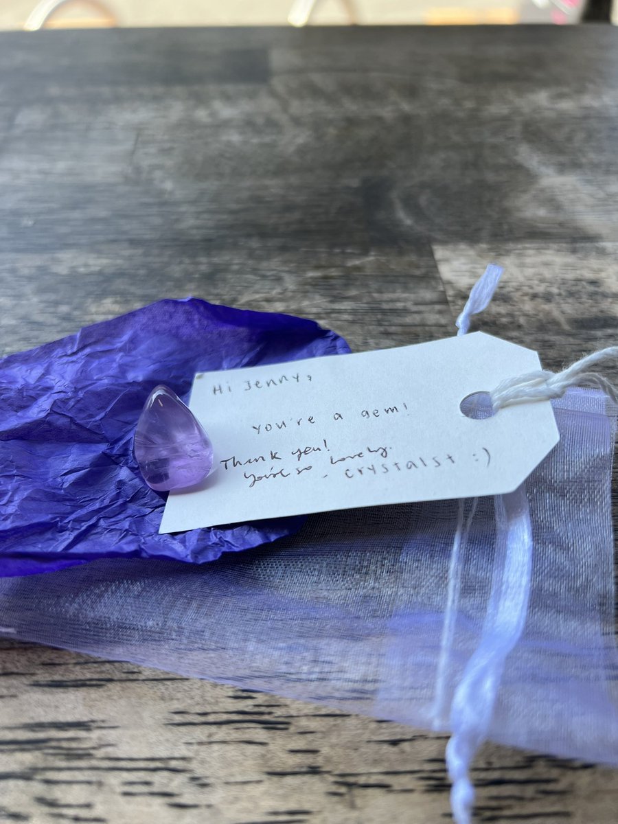 jennyeggie's tweet photo. ty for stopping on the sidewalk to share a moment with me! i will forever keep this crystal with me wherever i go 💕 @Crystalst_ https://t.co/0Vu8hDHl1V