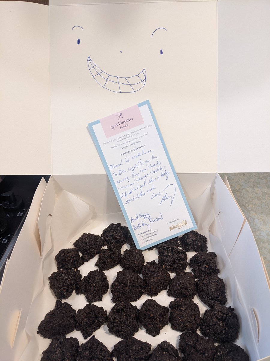 mrlcurry's tweet photo. New recipe! I had egg whites and didn't want to make meringues, so I tried "trufflish nuggets" (terrible name imo) from Baking with Dorie - dead easy, good, gluten- and dairy-free. Delivered to DCM yesterday morning. #BakingItBetter #kindnessmatters @GoodBitchesBake https://t.co/lGs5m7ZRFh
