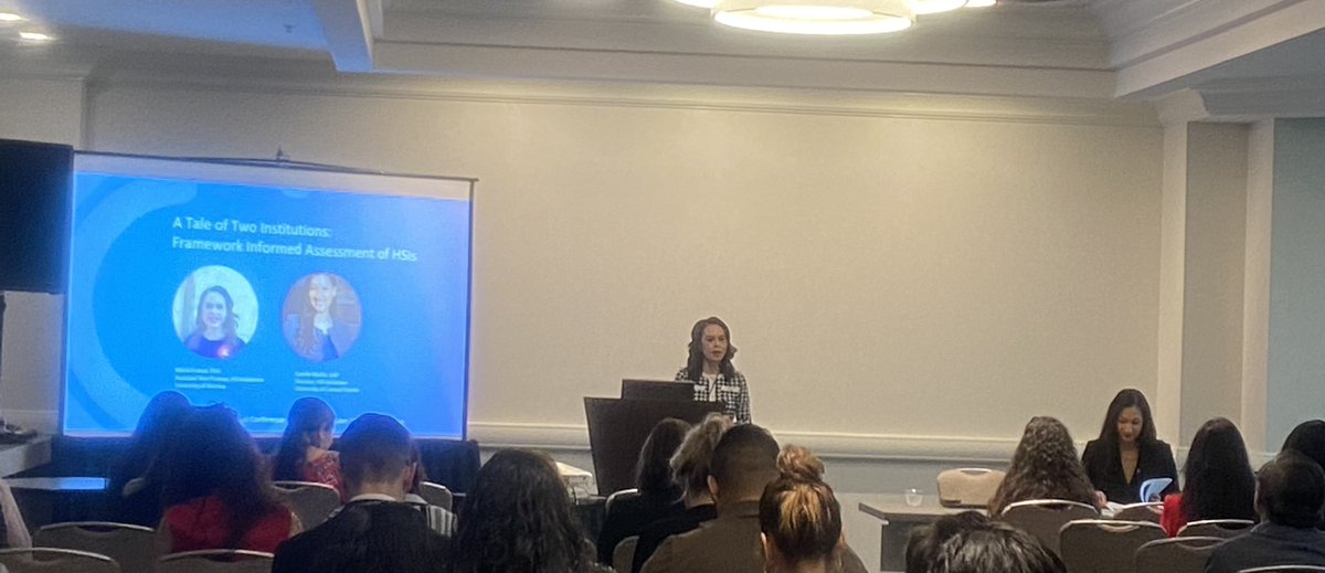 DrMEnciso's tweet image. @marla_franco and @CyndiaMuniz sharing some knowledge at @HACUNews 🔥🔥 #ahsieeducators #ahsie #hsi