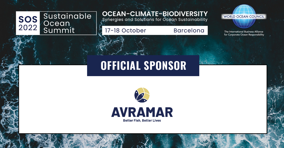 Thank you to <a href="/AvramarSeafood/">AVRAMAR Seafood</a> for sponsoring SOS 2022.

AVRAMAR is the world's leading producer of #Mediterranean fish, distributing to 40 countries.

Join SOS &amp; connect with business leaders in the global #BlueEconomy. Register now: bit.ly/3OsTz4C

#fisheries #SDG14