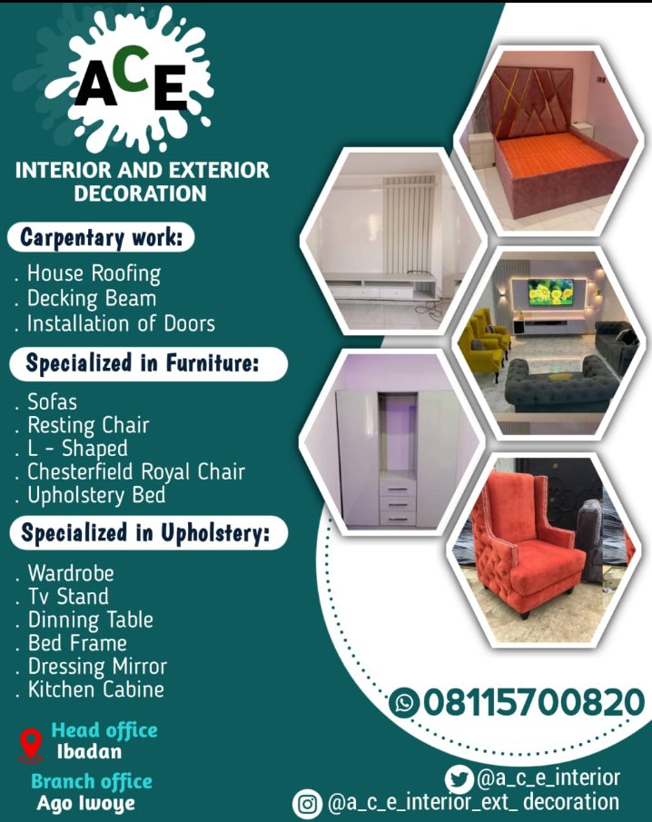 A_c_e_interior's tweet photo. @bod_republic Kindly patronize me and RT https://t.co/2Kfh1GwzvS