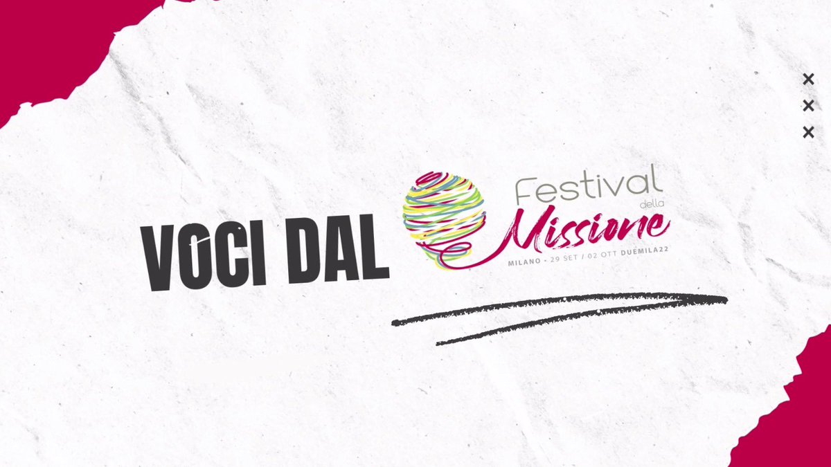 Annamox's tweet photo. Voci dal Festival della Missione https://t.co/dbhM97CpMf via @YouTube
#FdM2022 @MissioFest https://t.co/f0UNC9MXsE