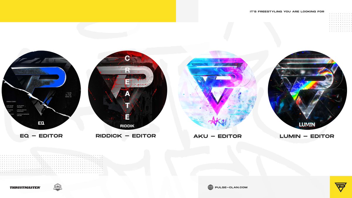 we may have leaked it a bit early...

but Welcome to Pulse Clan <a href="/eq_vfx/">Pulse EQ</a>, @riddik_rl, @akuvfx, and <a href="/LuminFX/">Lumin</a>!