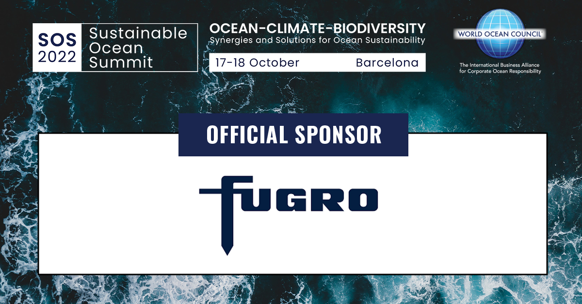 Thank you to Fugro for sponsoring SOS 2022.

@Fugro is the world’s leading #geodata specialist, delivering solutions to support #renewables, #SustainableDevelopment &amp; #ClimateChange adaptation.

Connect with market leaders in #OceanData at SOS: bit.ly/3OsTz4C

#SDG14