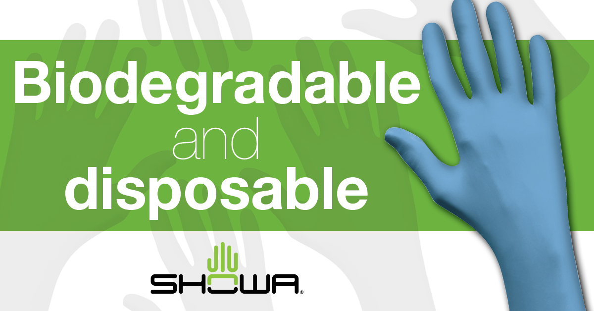 Let's see a Showa hands of who wants disposable gloves that are ALSO biodegradable? With Showa’s high-quality hand protection and their unique innovation, you can make an impact while using top quality products. Shop now! ow.ly/hjc550KYzb6