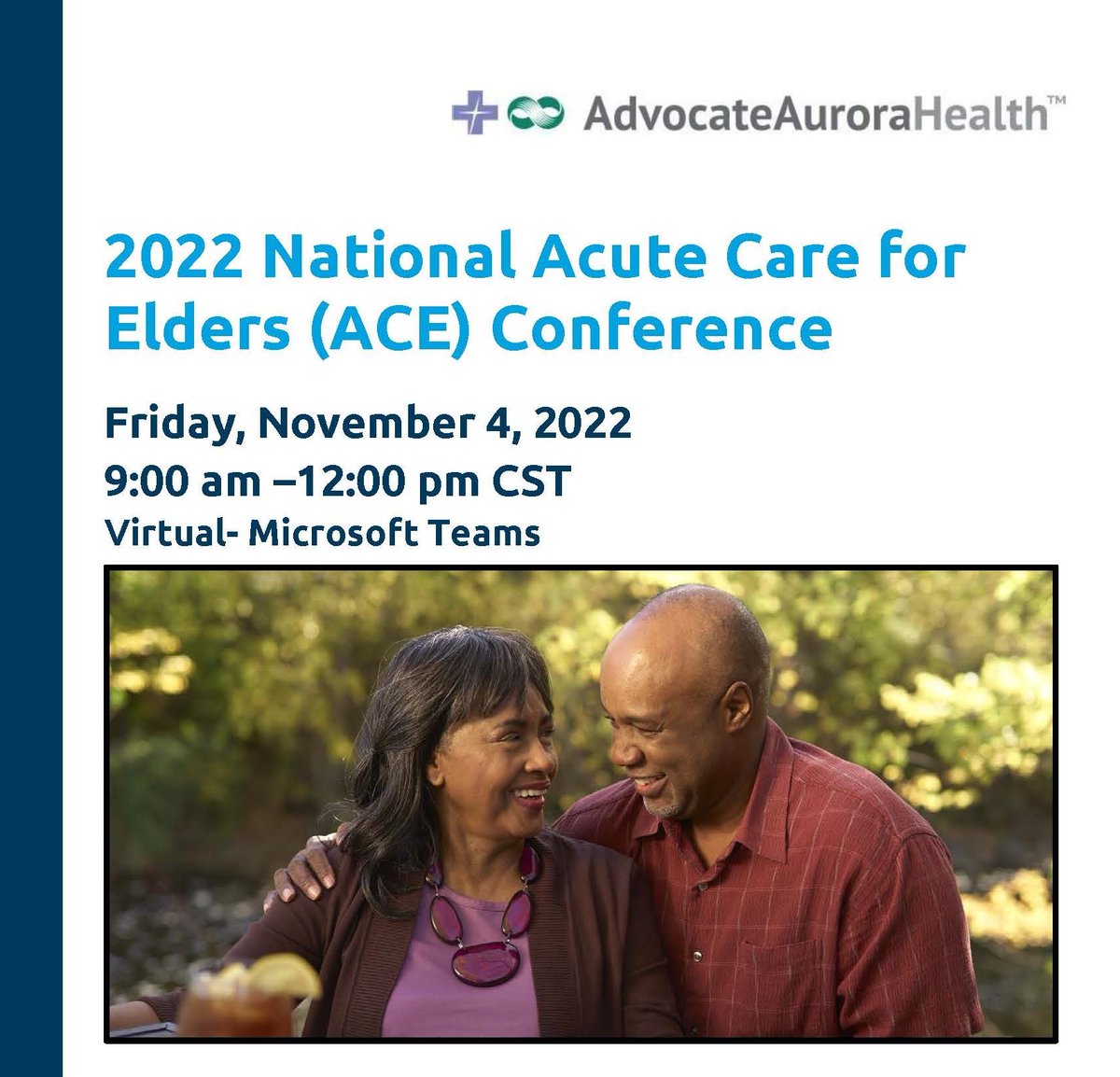 Don't forget to register for @AdvocateAurora Acute Care for Elders (ACE) virtual conference taking place on November 4, 2022. @EMGeriPearls @SAEMEBM @ZaldyTanMD ⬇️Register here⬇️ gedcollaborative.com/event/acute-ca…