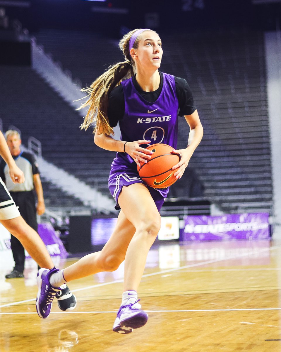 KStateWBB's tweet photo. Finding the flow 

#KStateWBB https://t.co/2jkloVZsqk