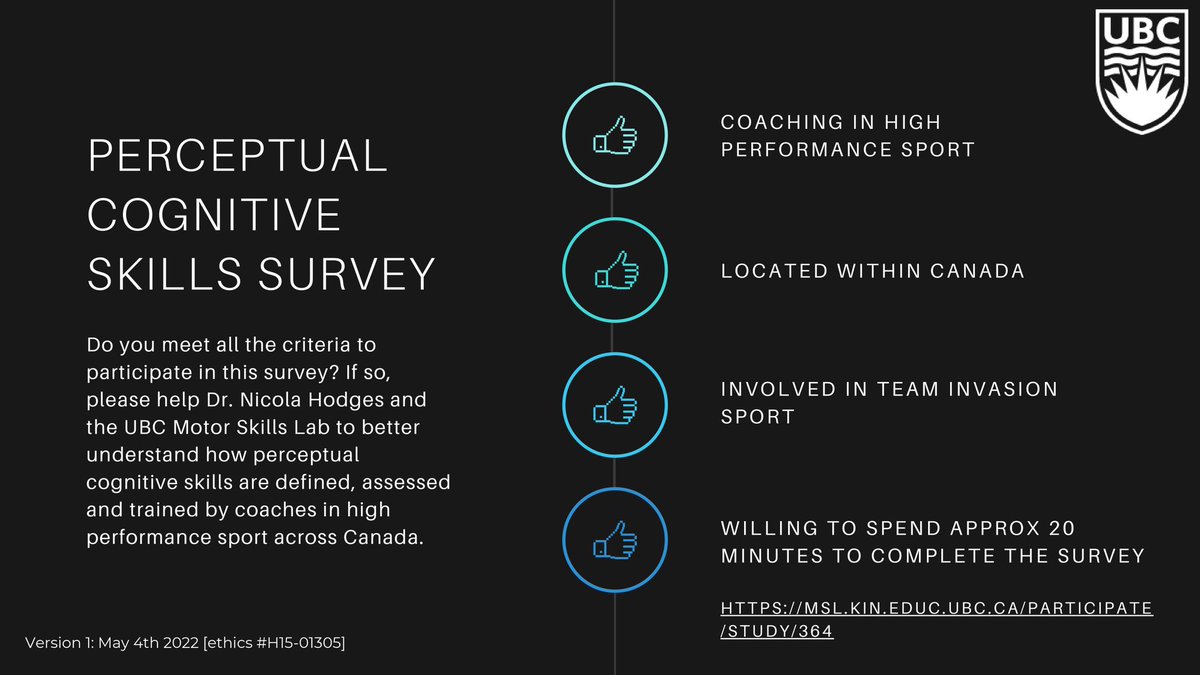 DWaLL06's tweet image. Do you coach in an invasion based high performance sport in Canada? If you answered YES please click the link to fill out the survey 👉📱

msl.kin.educ.ubc.ca/PARTICIPATE%20…

#highperformance #perceptualcognitiveskills 
#UBC #research #sport #coach #coaching #development