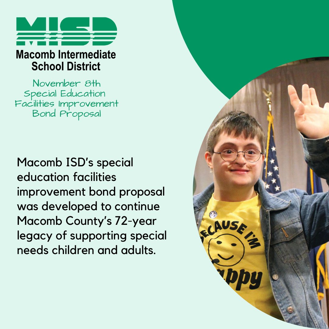 MacombISDbond's tweet photo. This bond will support Macomb's special students in every one of our 21 school districts. Don't be absent this election year. Go to https://t.co/DwywJJeNyN  or to your local Clerk’s office for your absentee ballot. #AbsenteeNotAbsent #MacombCounty #SpecialEducation #asd #vote https://t.co/z3ltMjRDQW