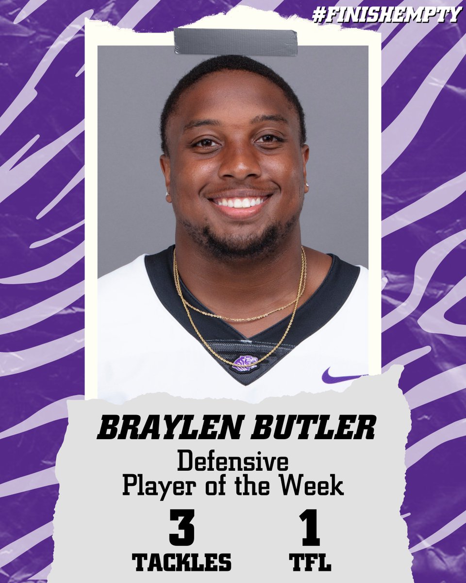 Ouachita Defensive Player of the Week

Braylen Butler
Defensive Lineman - Aubrey, Texas