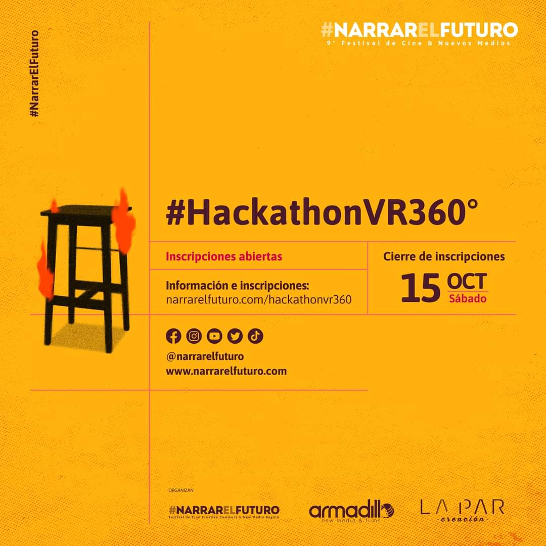 Proimagenes's tweet photo. 📢 Durante la edición 7 de #HACKATHONVR360 que se llevará a cabo del 9 al 11 de noviembre, 4 grupos de creadores tendrán la oportunidad de realizar 4 cortometrajes de vídeo 360 de forma presencial en las calles de Bogotá.
Bases en 👉 https://t.co/pRnAXkooum https://t.co/cCRMDUvb4B