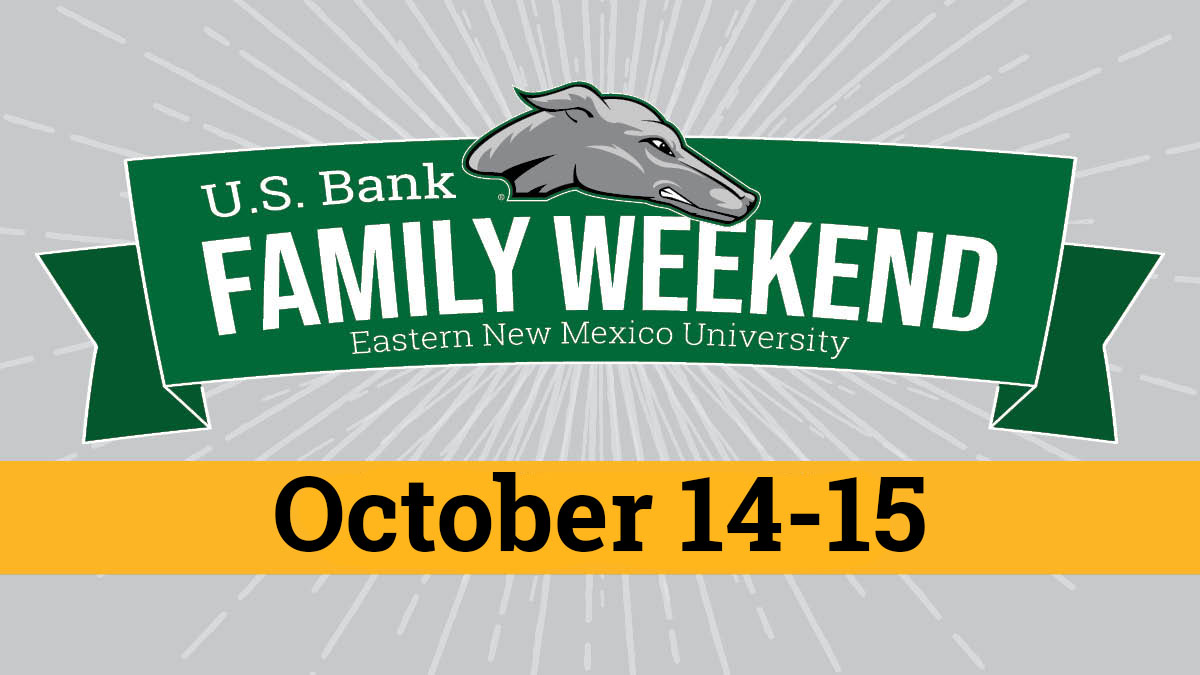 enmu's tweet photo. This weekend is Family Weekend! Join us on Oct. 14-15 for a weekend of events, including tailgating, the Peanut Valley Festival, sketched family photos, admission into the ENMU football game, and more!
Admission: $10
12 and under are FREE!
Sign up today at https://t.co/cn5fvRYfFo https://t.co/magglrC7iI