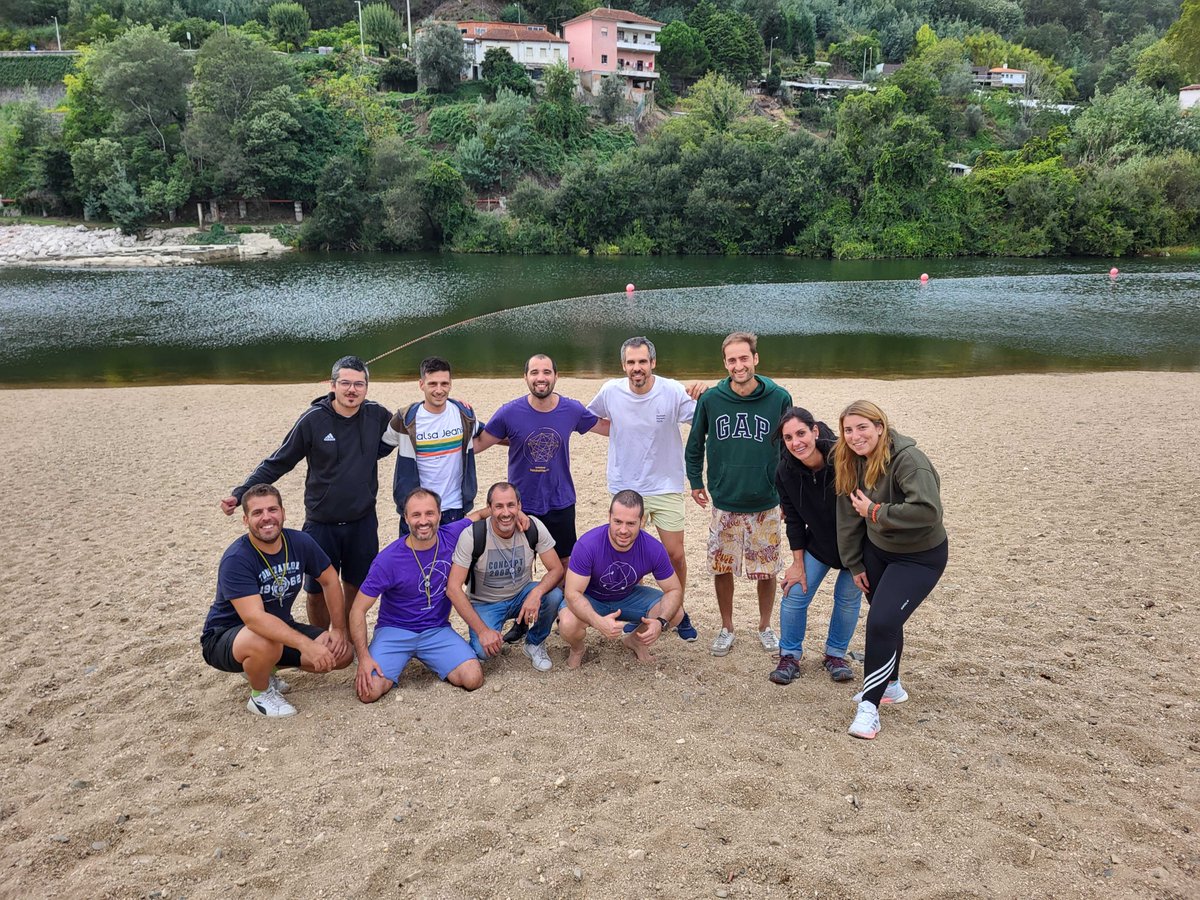 Talkdesk's tweet photo. The Talkdesk UC Interconnect Services team had a fun day out recently. See moments from their team building event in Coimbra. 📸 #lifeattalkdesk https://t.co/IrlchVhxWr
