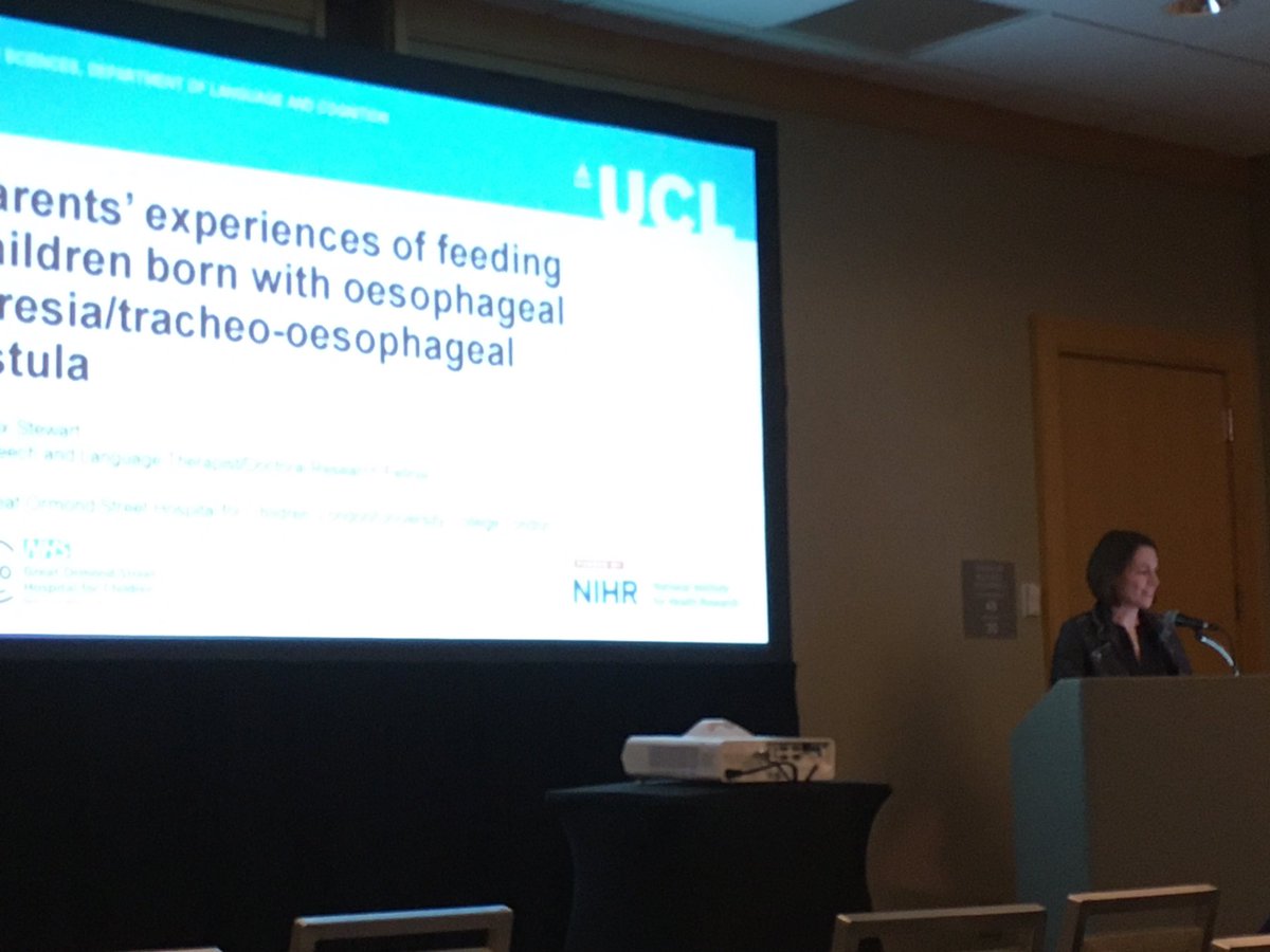 First day of #Quad2022 Good to hear ⁦@AlexStewart_SLT⁩ sharing her qualitative study findings. So important to hear parental voices. Feeding is always a joint interaction & dysphagia impacts the child & parent together.