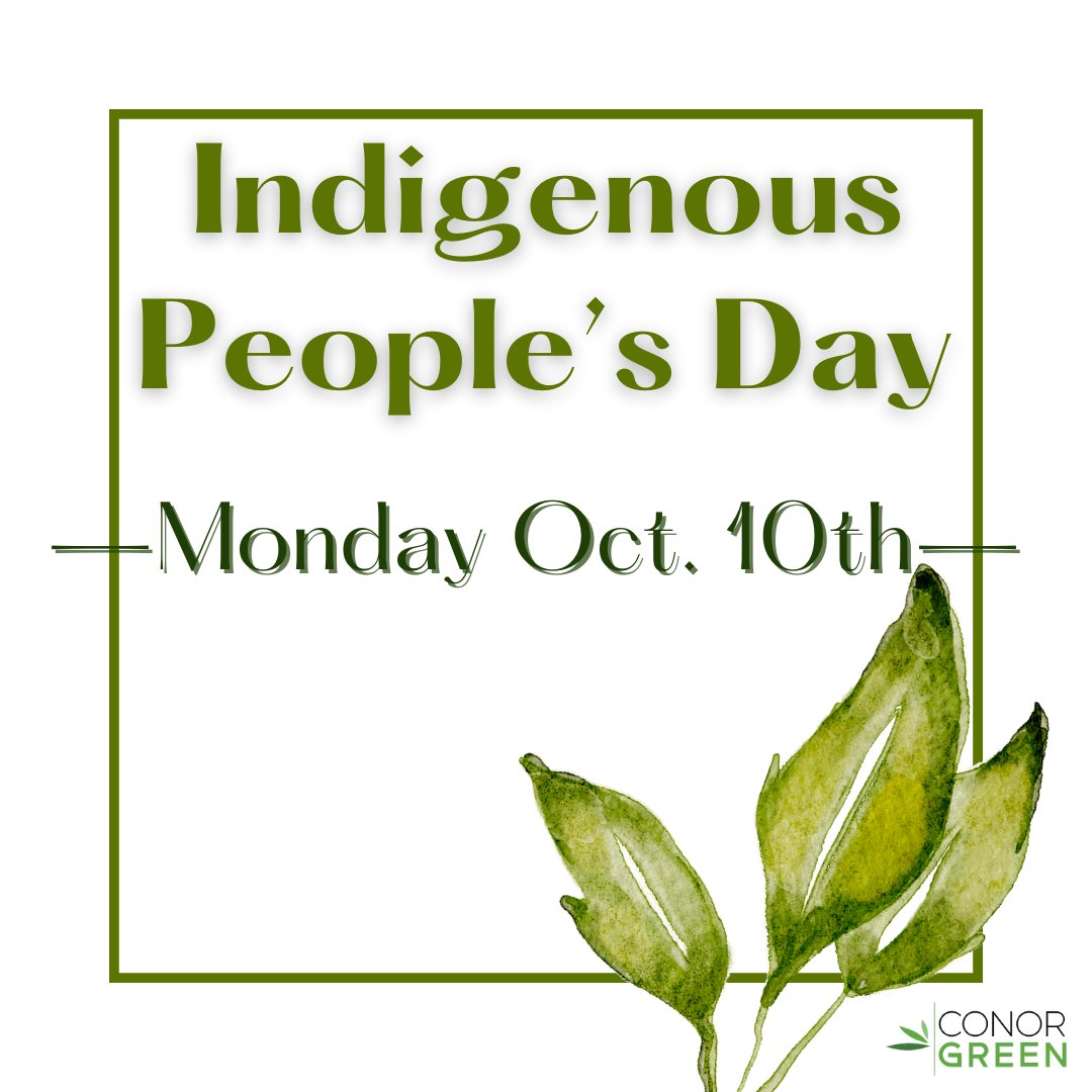 ConorGreenLLC's tweet photo. Indigenous People’s Day!

Today, Monday, October 10th, honor and commemorate the inidgenous peoples of America. Grab a friend, educate a family member, and indulge yourself in what this day is all about. https://t.co/1rXS62oHbV