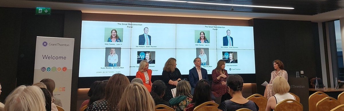 marycarty's tweet photo. Jennifer Cahill talking about the importance of visibility, the balance between remote and in person.
@GrantThorntonIE #leaninireland https://t.co/z6BMAaB5D3